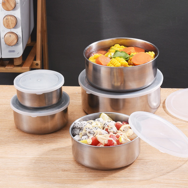 Stainless Steel Food Storage Containers – 5-Piece Set