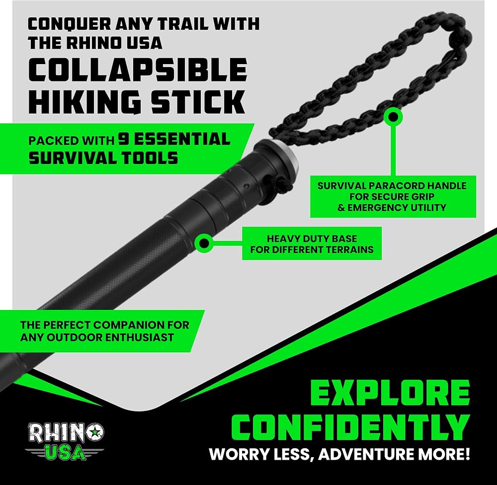 Compact All-in-One Hiking Stick