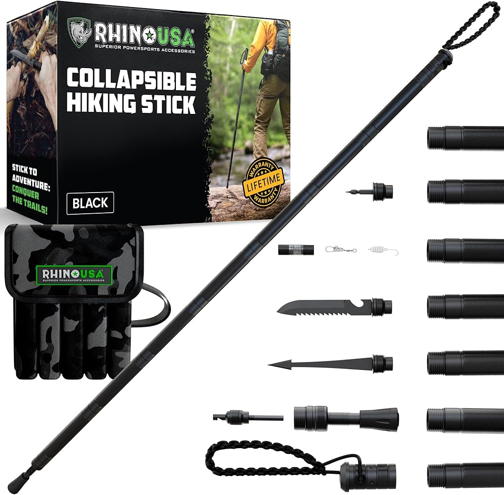 Compact All-in-One Hiking Stick