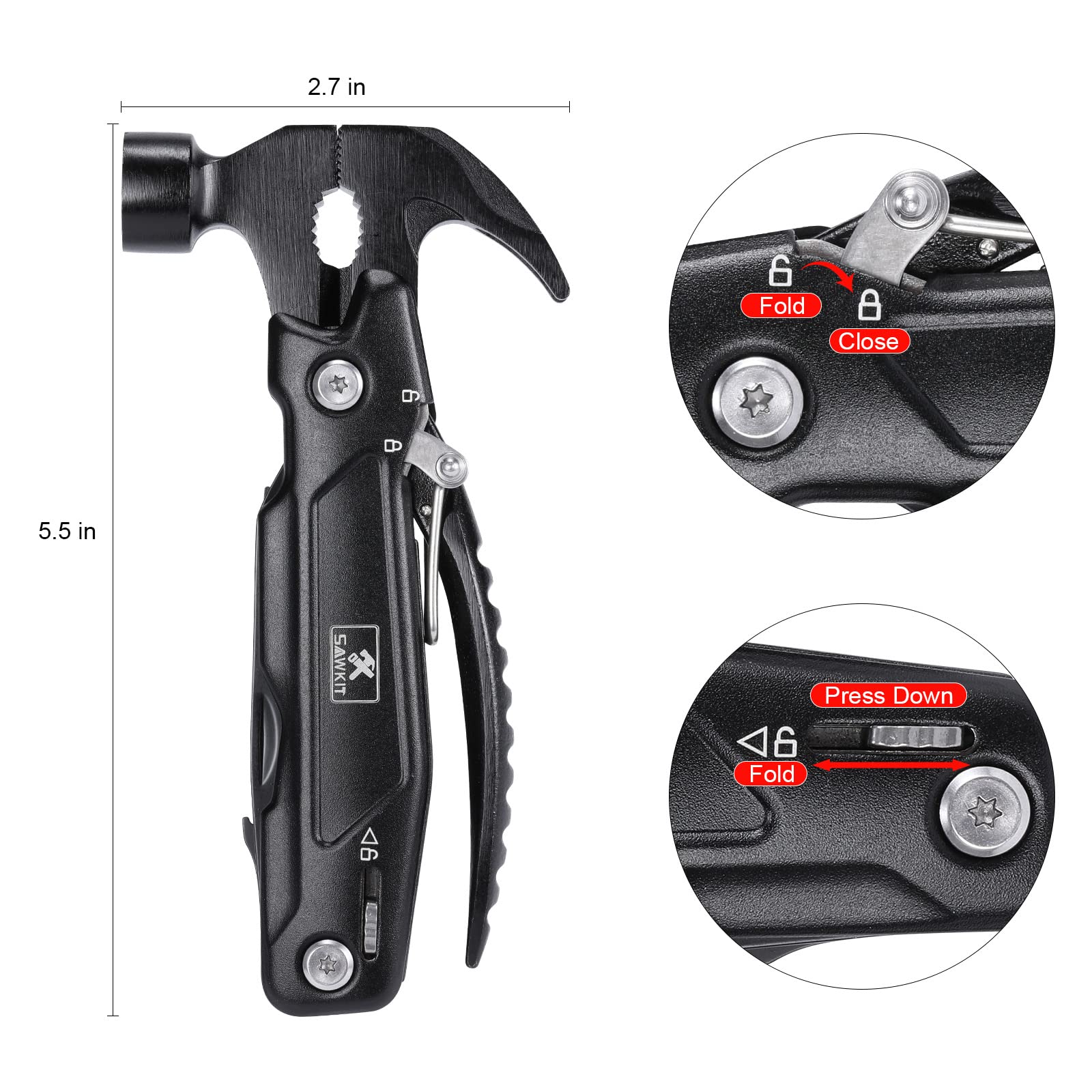 All-in-One Survival Hammer – Multi-Function Tool for Camping