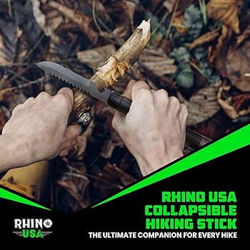 Compact All-in-One Hiking Stick