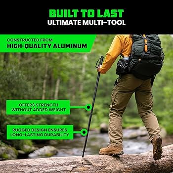 Compact All-in-One Hiking Stick