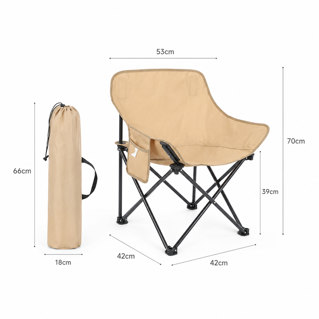 Camping Chair with Side Table