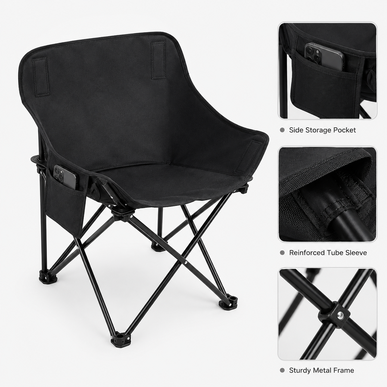 Camping Chair with Side Table