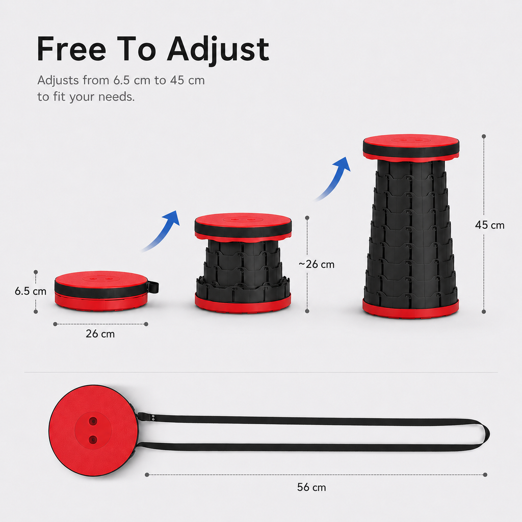 Foldable Round Chair – Compact Portable Camping Stool | Wild Boys Supply
