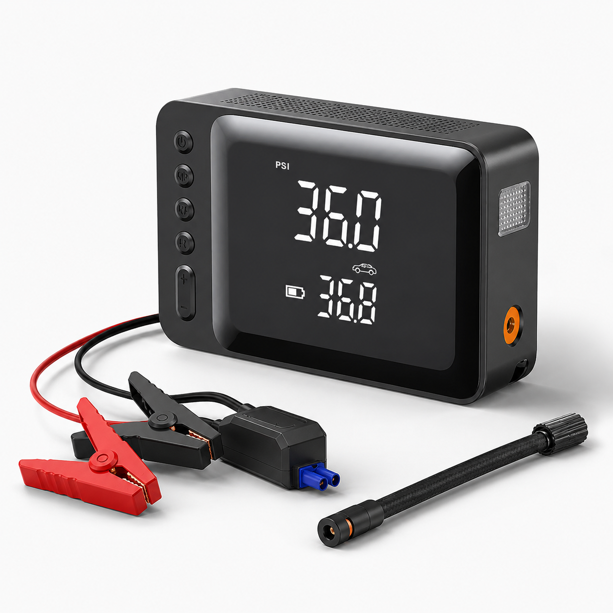 All-in-One Car Emergency Kit | Power Bank, Jump Starter, Air Pump & Emergency Light