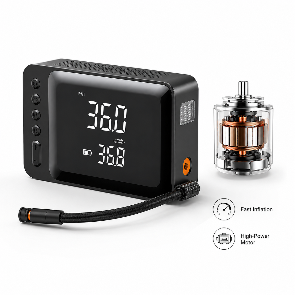 All-in-One Car Emergency Kit | Power Bank, Jump Starter, Air Pump & Emergency Light
