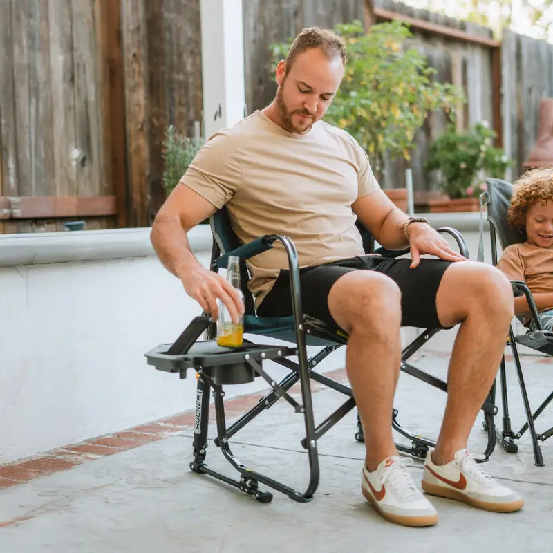 Camping Chair with Side Table