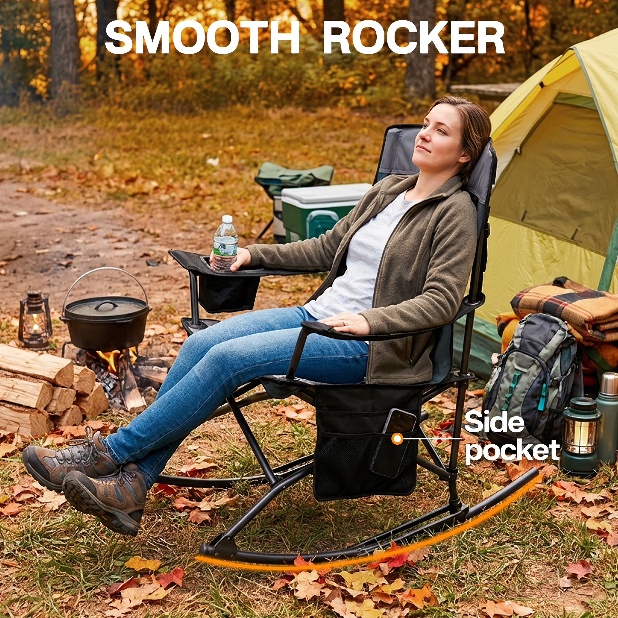 Camping Chair with Side Table