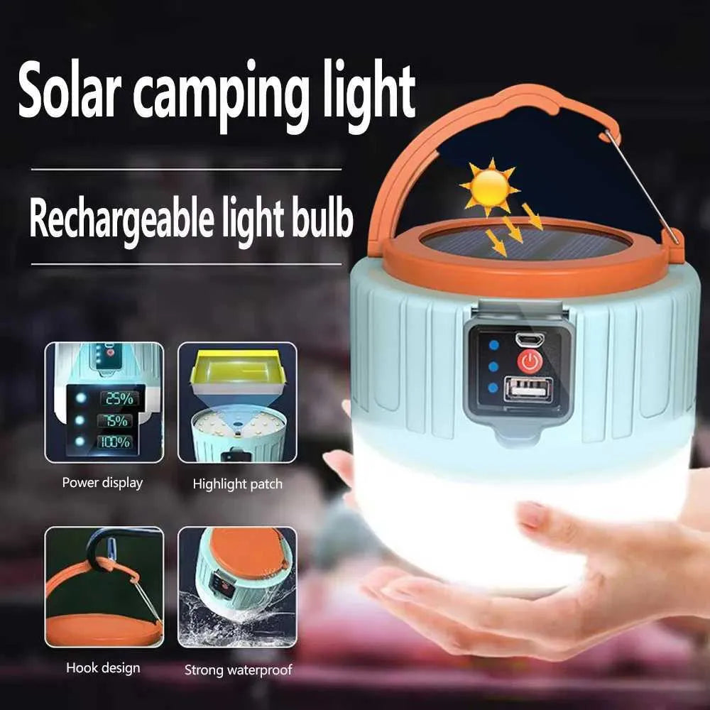 Solar Camping Lantern – Rechargeable LED Outdoor Light
