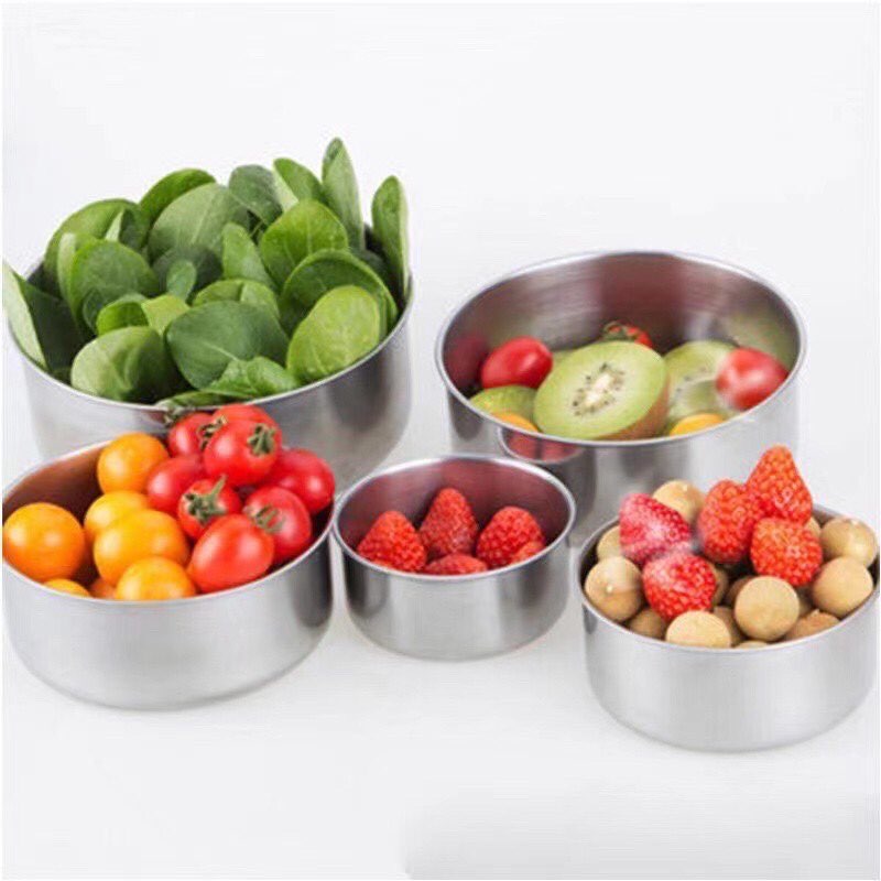 Stainless Steel Food Storage Containers – 5-Piece Set