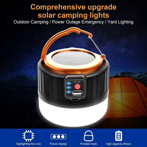 Solar Camping Lantern – Rechargeable LED Outdoor Light