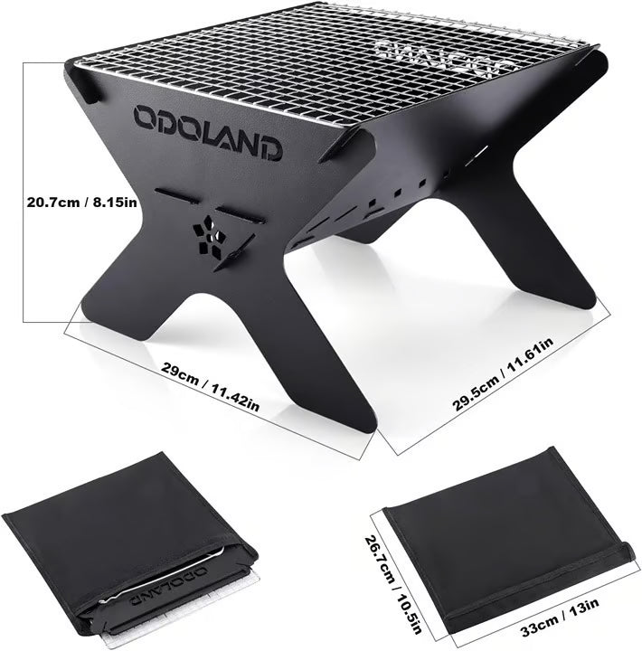 Portable Outdoor Grill – Compact Charcoal Grill for Camping